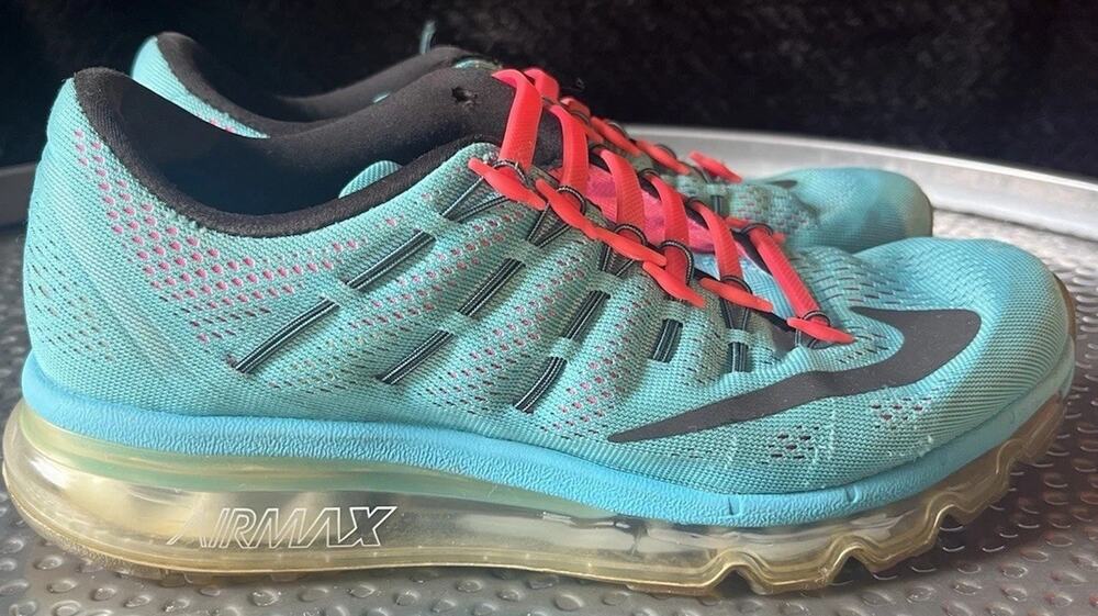 Women's Nike Airmax Teal/Blue 806772-402 Athletic Sneaker Size 8.5